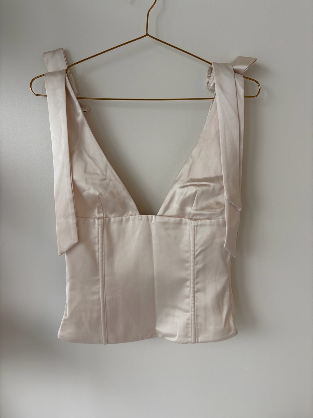 White Fox “Keep it Lit” top pearl